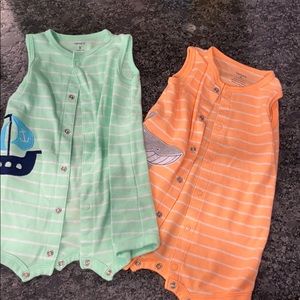 Nine month snap bodysuits